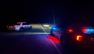 Sleeping driver hits a police car and leads officers on a chase