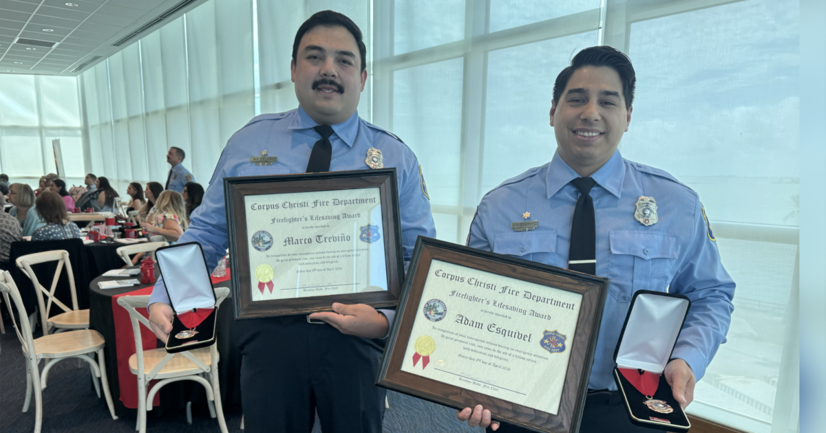 Corpus Christi EMTs honored for treating officer shot in the head