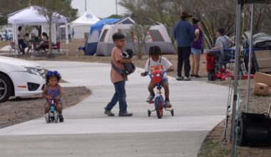 Families camp at Labonte Park to celebrate annual Easter weekend traditions