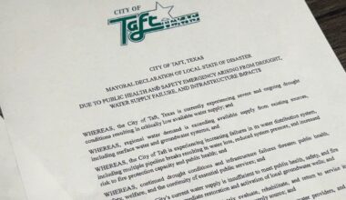 Taft declares a state of disaster over severe drought conditions