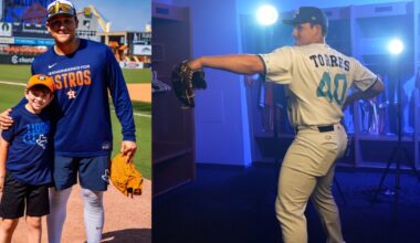 KRIS 6 Hooks Kid Reporter Wyatt Engel interviews pitcher Alejandro Torres