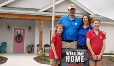 Injured Army veteran and his family receive a new mortgage-free home