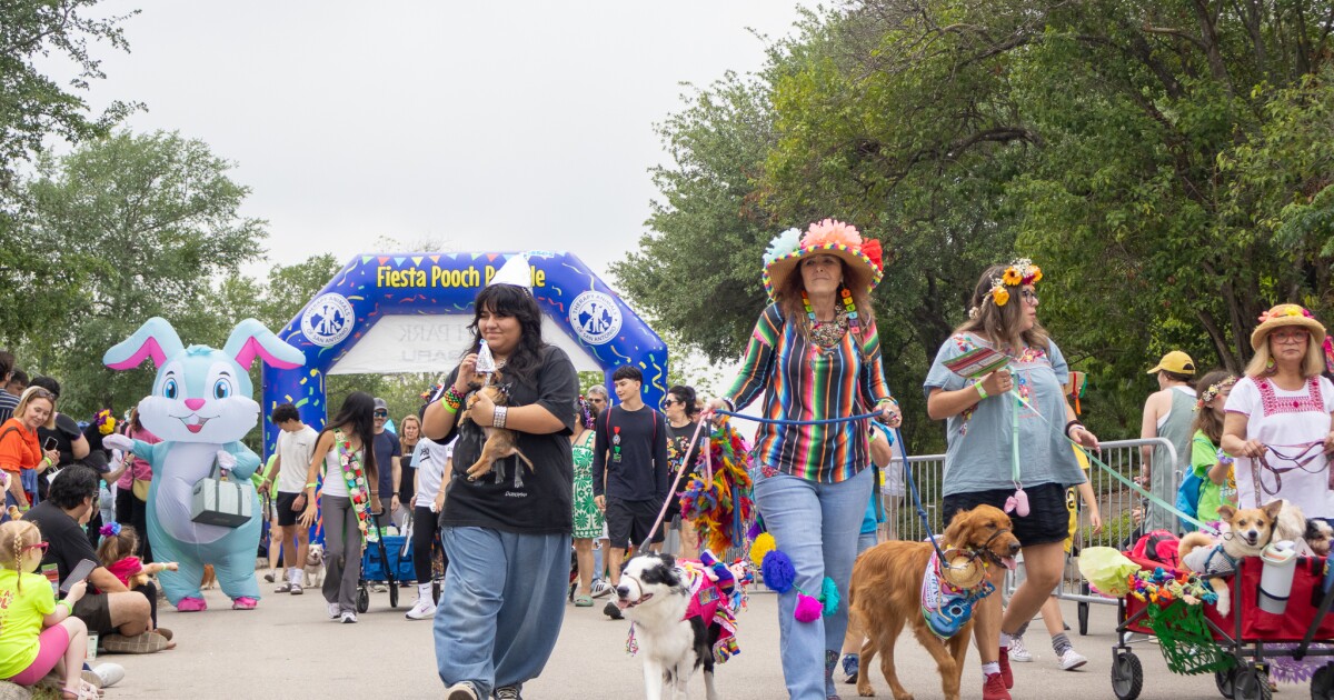 Dog lovers turn out for Fiesta Pooch Parade in Alamo Heights