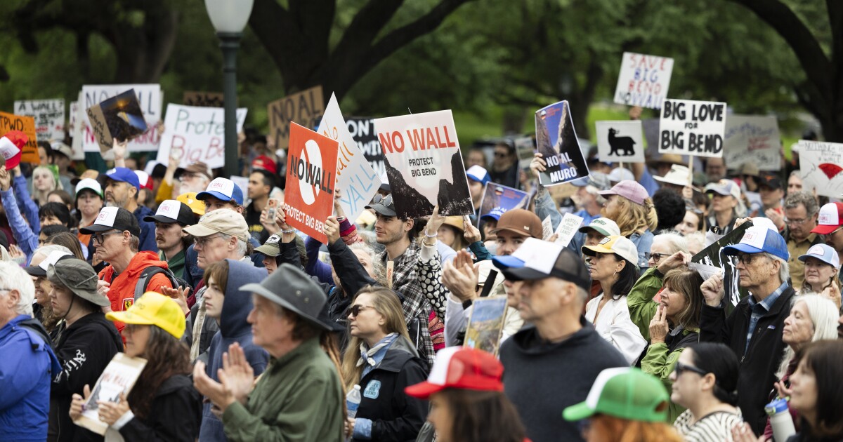 Protesters gather at Texas Capitol to defend Big Bend