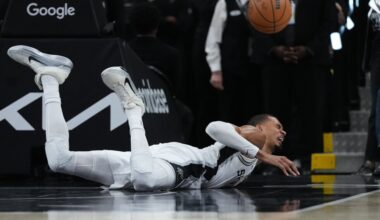 Blazers rally past Spurs after Wembanyama exits with concussion
