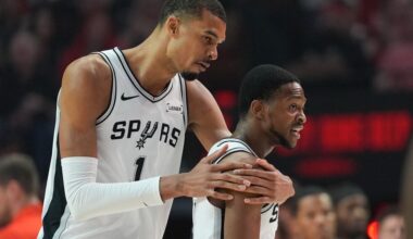 Wembanyama returns from concussion and Spurs beat Blazers 114-93 to go up 3-1 in playoff series