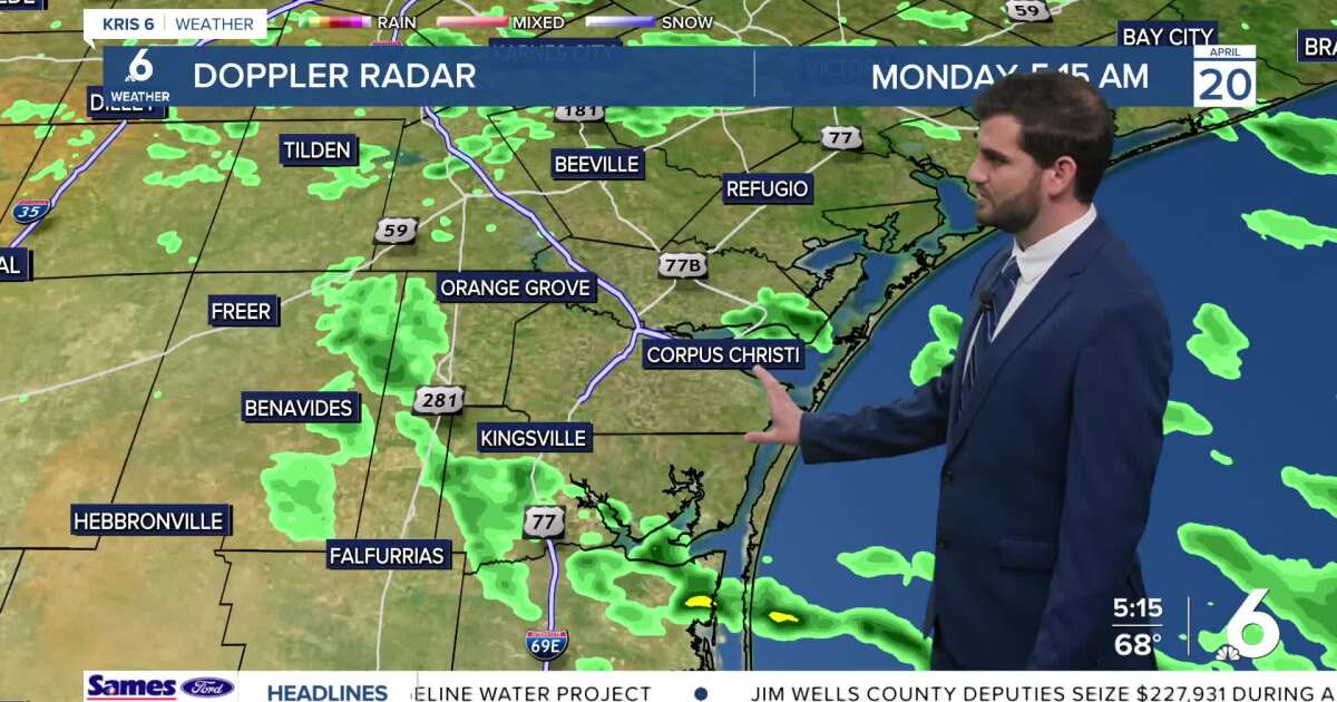A soggy start to Monday, with more chances for rain on the way to start the week