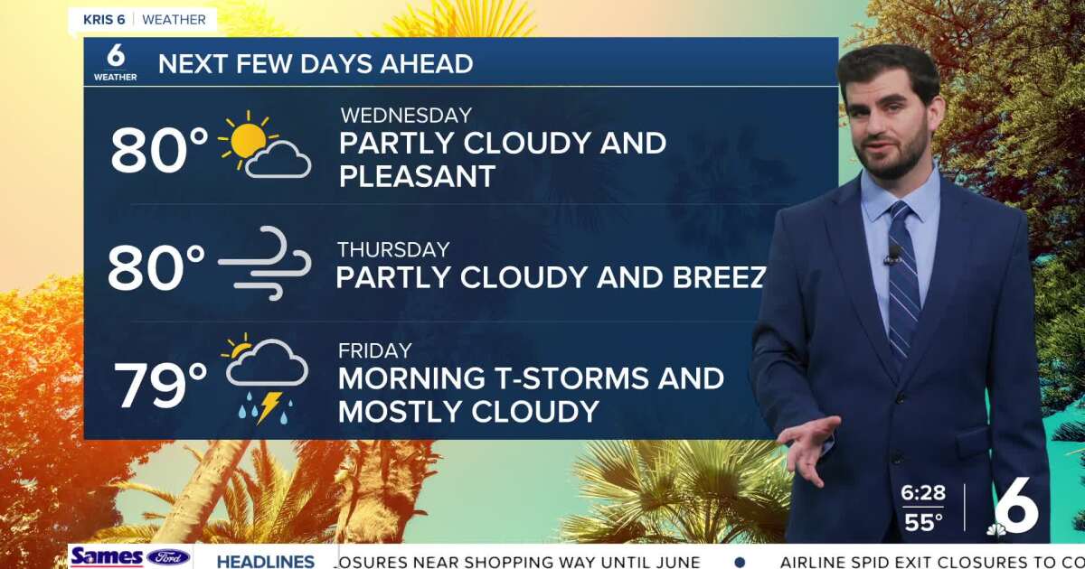 We're in store for a nice Tuesday, with rain chances on the rise to end the week