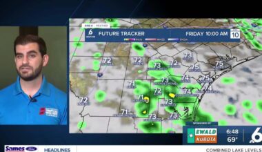 Here's the timeline for rainfall in your neighborhood