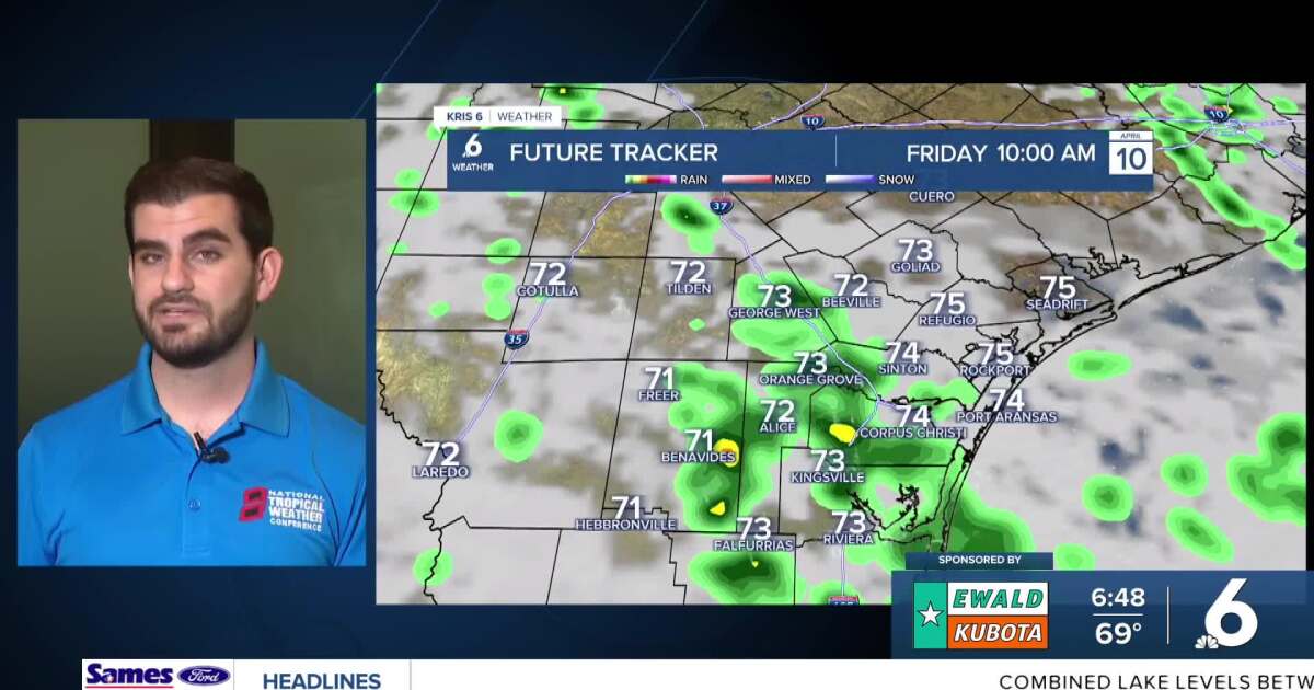 Here's the timeline for rainfall in your neighborhood