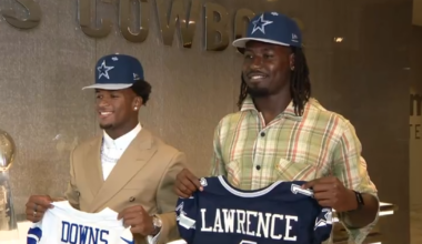 Dallas Cowboys introduce 2026 first round picks Caleb Downs, Malachi Lawrence