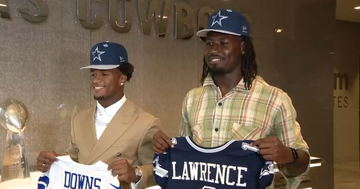 Dallas Cowboys introduce 2026 first round picks Caleb Downs, Malachi Lawrence