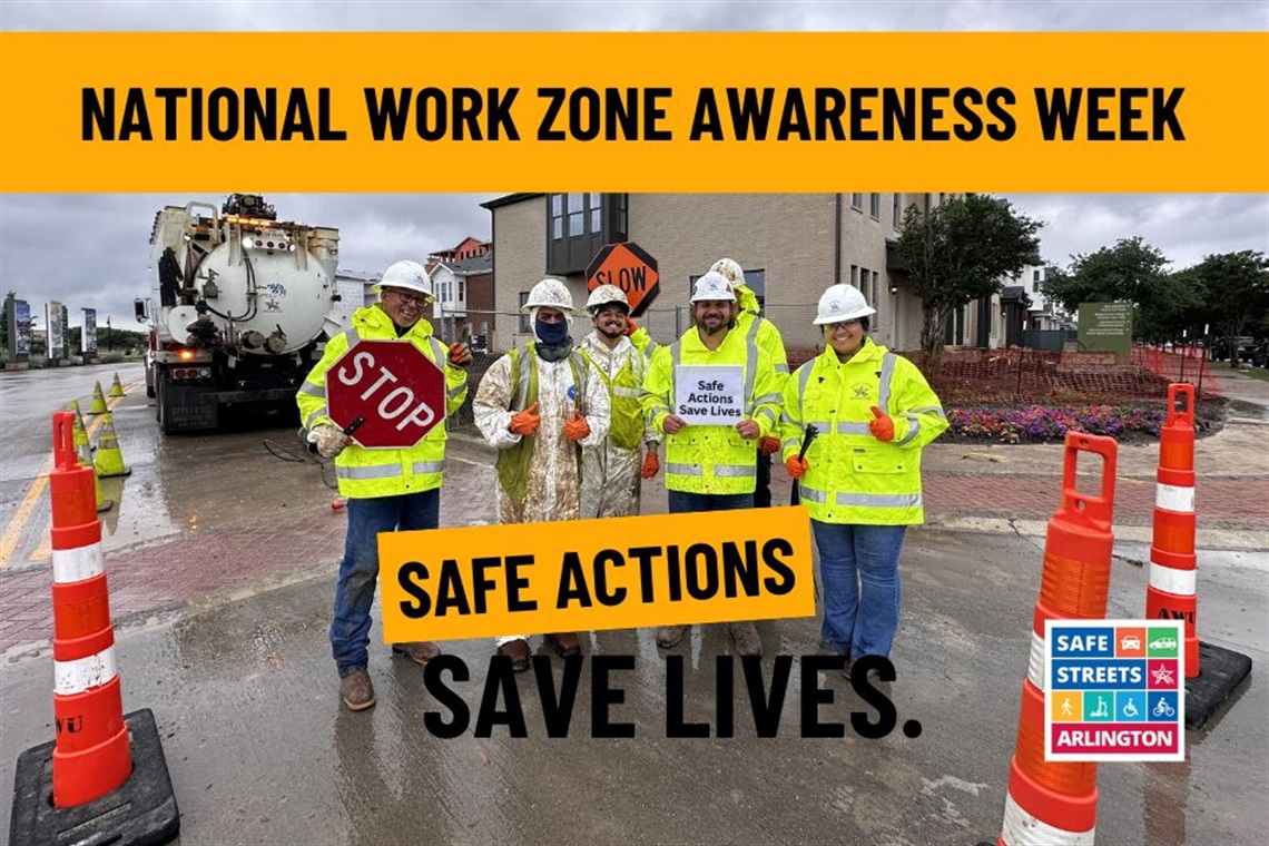 Group of employees at a worksite 