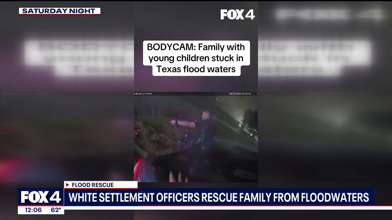 Officers save family during White Settlement flood