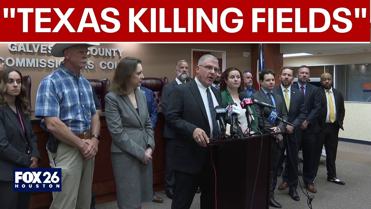 FULL: Galveston County authorities announce arrest in "Texas Killing Fields" case
