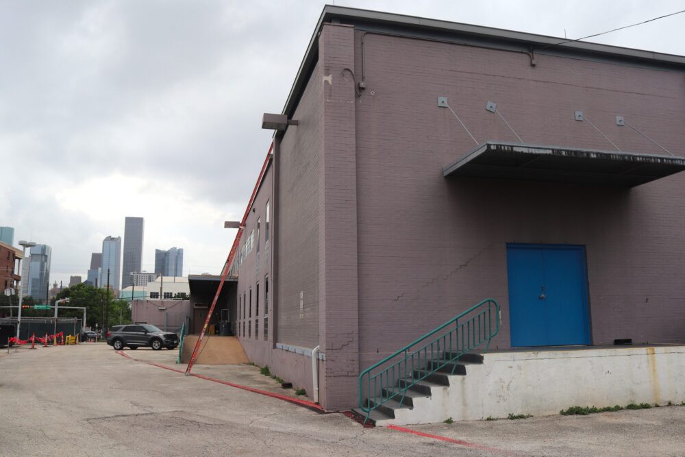 The homeless service hub at 419 Emancipation Avenue sits to the east of Downtown Houston.