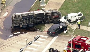 Plano oil spill cleanup underway after tanker truck crash on Spring Creek Parkway