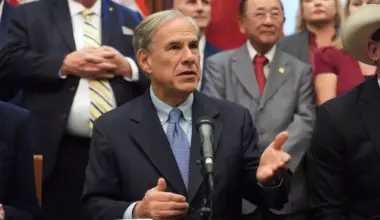 Texas Gov. Greg Abbott speaks to the media at the Texas Capitol in Austin, Texas, Aug. 22, 2025.