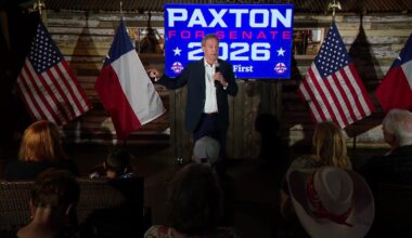 Paxton supporters look beyond his troubles, want a fighter in Texas Senate seat in Republican battle against Cornyn