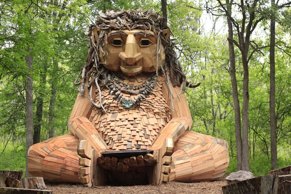 The beloved statue, Malin's Fountain, in Austin, Texas' Pease Park Conservancy was destroyed in a fire on Thursday, May 21.
