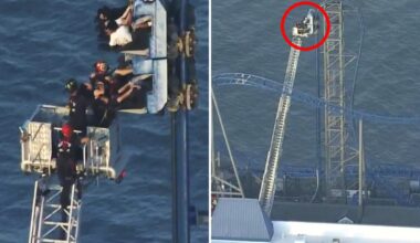 Students saved from Texas' Pleasure Pier roller coaster