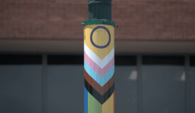 Pride Square in El Paso gets colorful new streetlights for Pride Month