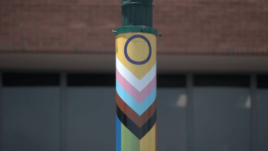 Pride Square in El Paso gets colorful new streetlights for Pride Month