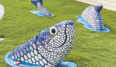 Tarpon sculpture installed at park