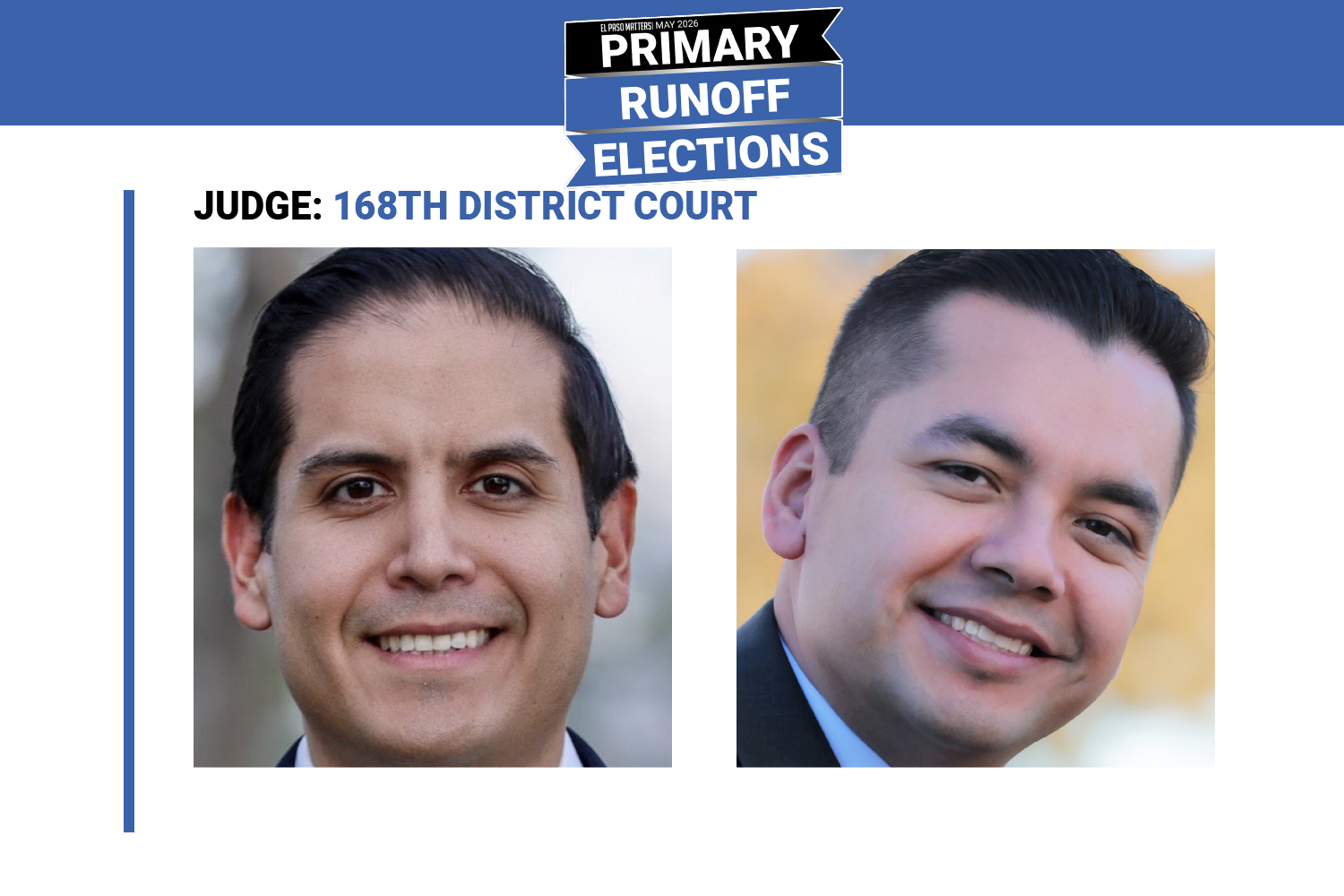 El Paso Democratic runoff voters to decide 168th District Court race after starkly different campaigns