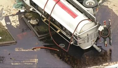 Cleanup underway after oil tanker crash in West Plano