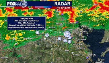 LIVE RADAR: Flood Watch Friday for Houston amid storms, hail