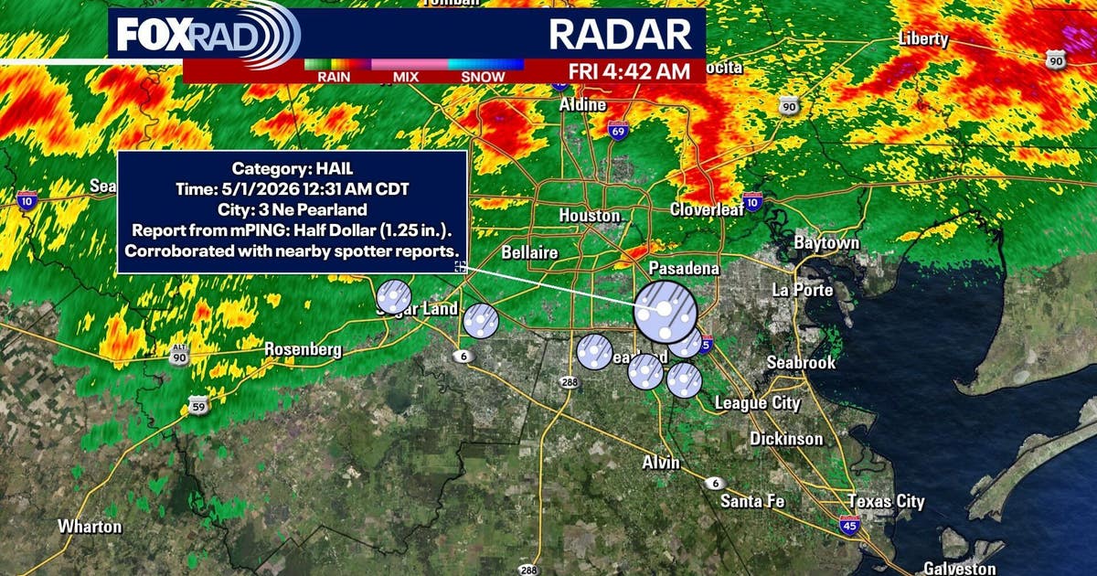 LIVE RADAR: Flood Watch Friday for Houston amid storms, hail