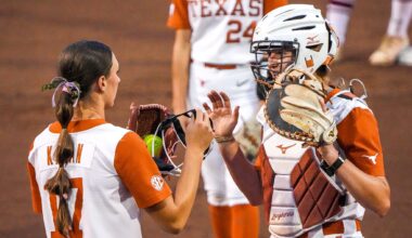 Rain delays Game 2 between Texas softball, Arkansas