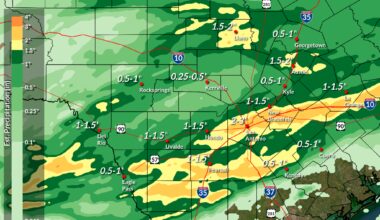 See how much rain fell across Central Texas