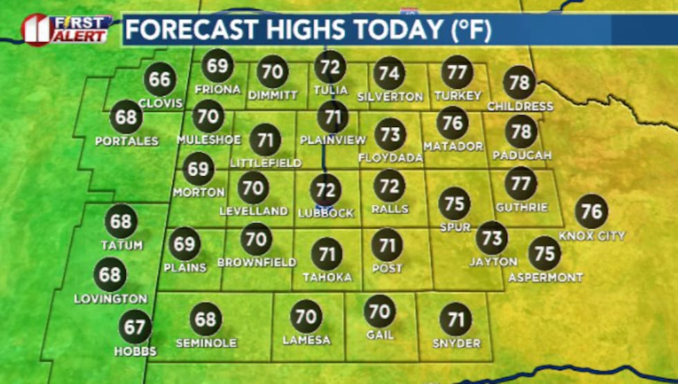 A warmer and pleasant Saturday is on the way!