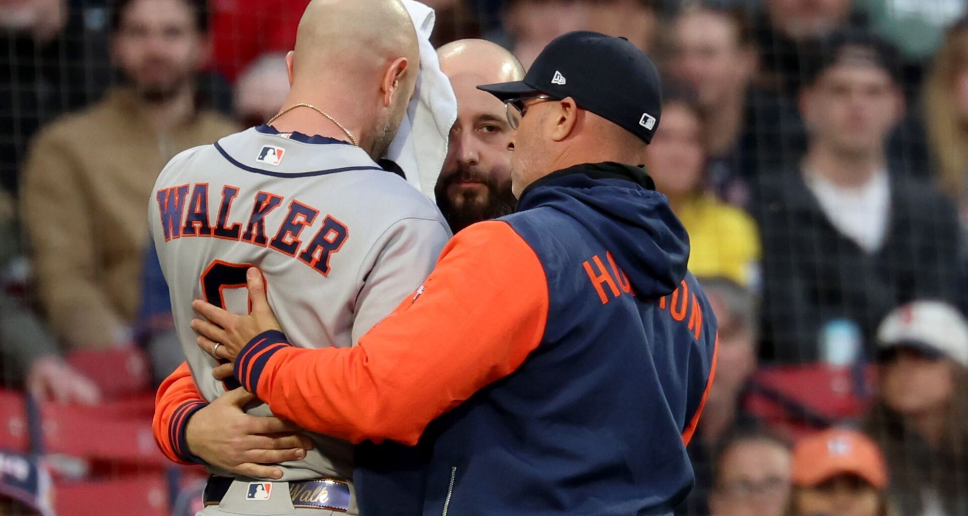 Houston's Christian Walker feels OK after being hit in head by fastball; expects to play Sunday