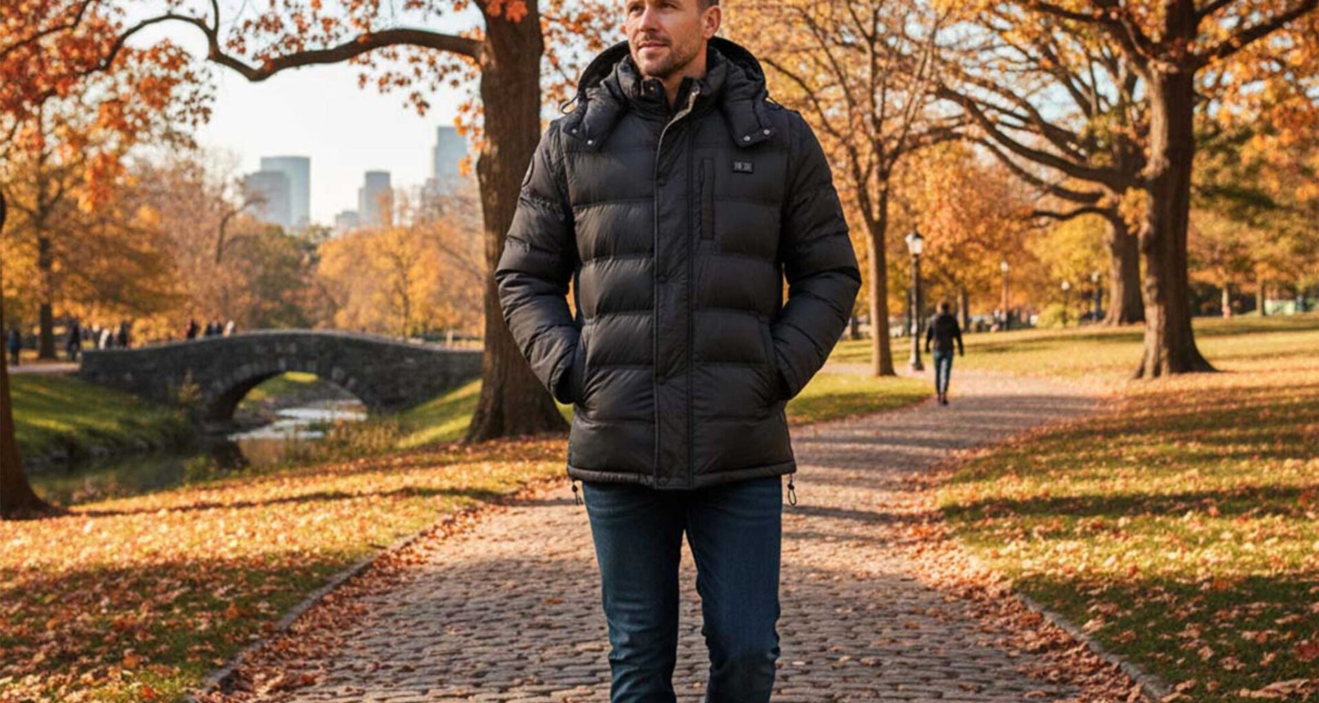 This heated coat with a built-in power bank is 37% off right now