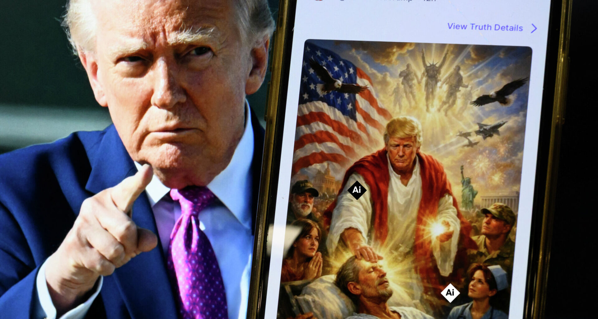 Texas congressman rebukes Trump over AI Jesus post