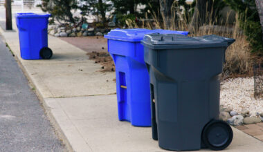 Are you allowed to leave your trash cans out in Texas?