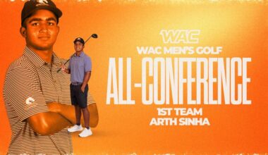Sinha tabbed as All-WAC First Team selection