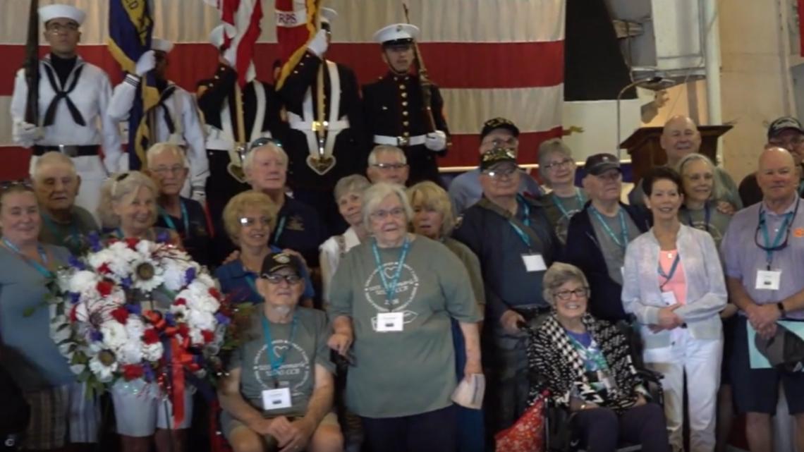 Veterans of USNS Corpus Christi Bay reunite aboard USS Lexington for final gathering
