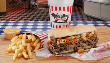 Texans can soon grab Portillo's Italian beef sandwich and fires with cheese sauce. 