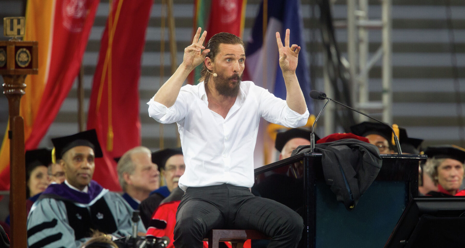 Matthew McConaughey's 45-minute commencement speech is still iconic