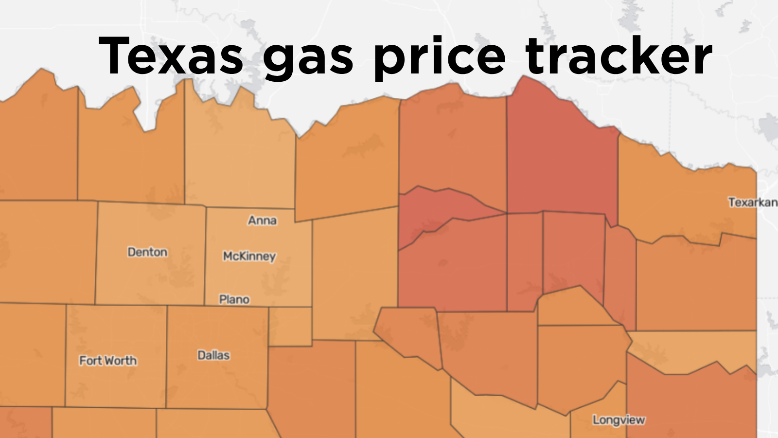 What are the gas prices in Dallas today?