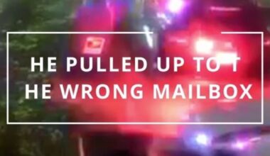 He pulled up to the wrong mailbox