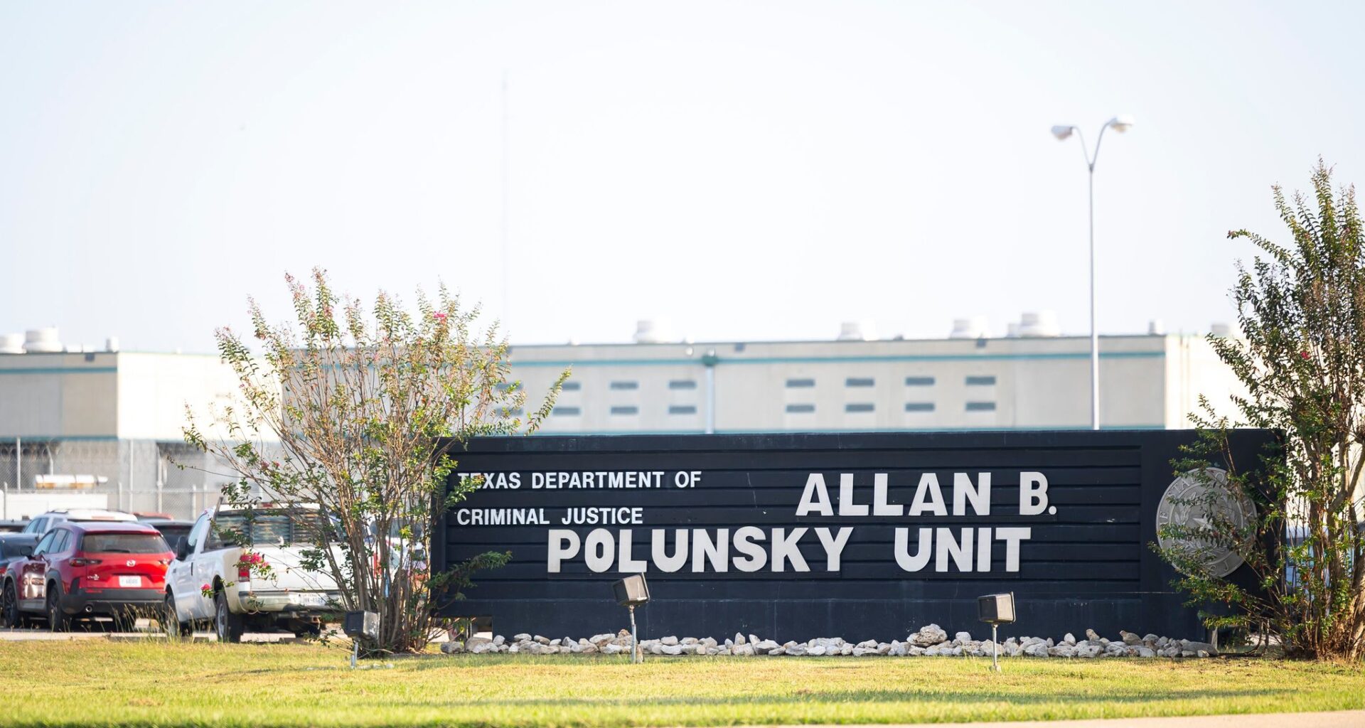 The Allan B. Polunsky Unit prison in Livingston, Texas, is seen on Wednesday, Oct. 1, 2025. (AP Photo/Annie Mulligan)