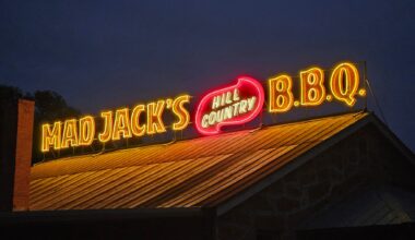 Signs have been installed at Mad Jack's Hill Country Barbecue in Johnson City.