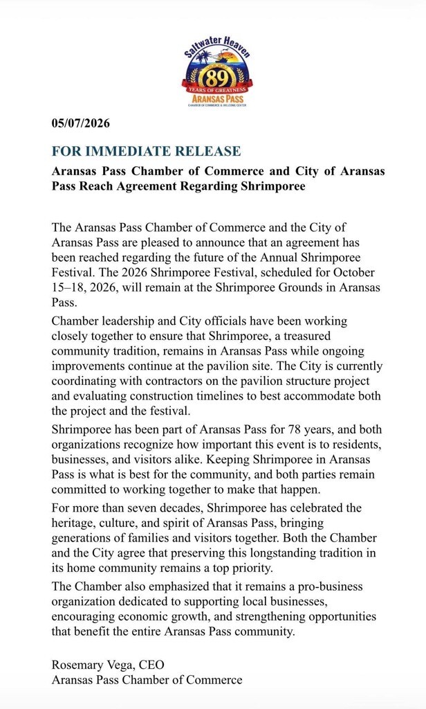 Shrimporee Press Release