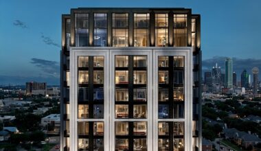 A recent rendering of Clover Tower, which will now be a shorter 15 stories.