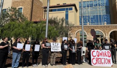 Texas Tech students, faculty hold mock funeral for academic freedom